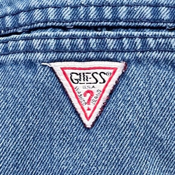 Vintage Guess Jeans High Waist Tapered Ankle Zip Mom Denim USA Made Size 30 | 10 - Picture 4 of 14